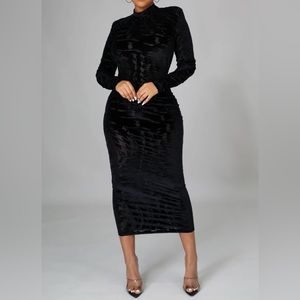 Black Evening Dress - Maxi